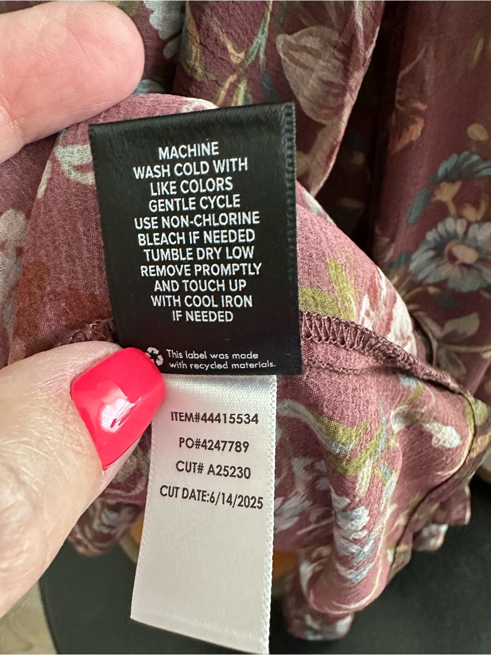 (NWT) TORRID Burgundy Floral Bell Sleeve Blouse with Flutter Detail -OX - Picture 10 of 11